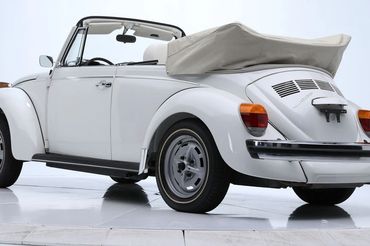 This white beauty is a classic Super Beetle