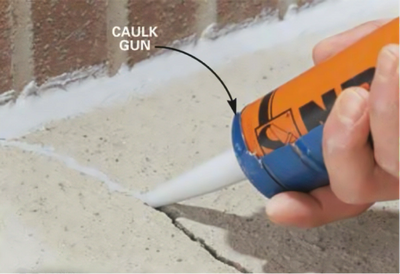 Caulking cracks and joints to prevent radon from entering your home.