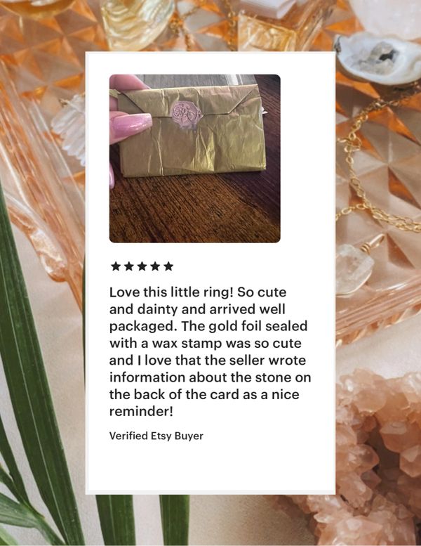 5 star review and packaging photo