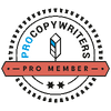 My ProCopywriters membership badge (Pro Member) - The UK'S Alliance of Commercial Writers.