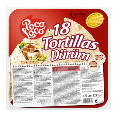 durum tortilla pocoloco 25 cm