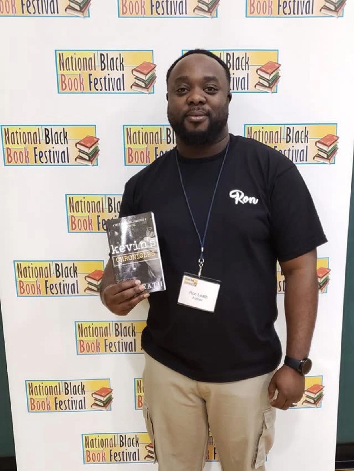 Man at the National Black Book Festival.