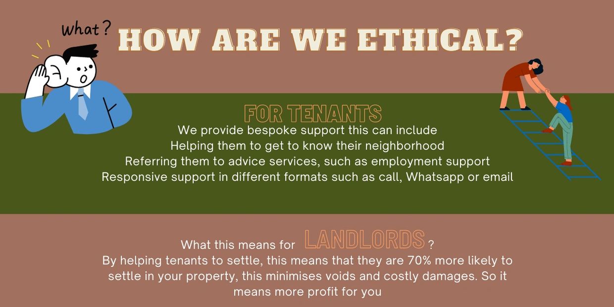 How is My Landlord Cares ethical? What makes us different. How we support our tenants