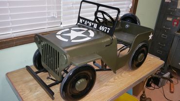 Restored Jeep Pedal Car