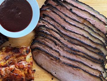 House-smoked BBQ brisket from Father's Day takeout menu at Crave Restaurant in Richmond Hill, ON