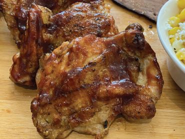 BBQ boneless chicken thigh from Father's Day takeout menu at Crave Restaurant in Richmond Hill, ON