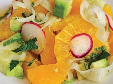 Citrus salad from Father's Day takeout menu at Crave Restaurant in Richmond Hill, ON