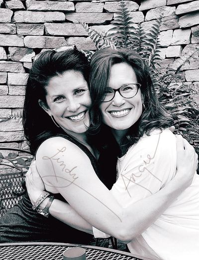 Lindy and Angie...best friends and sister-in-laws