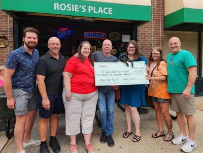 2023 check presentation to St. Louis Senior Dog Project