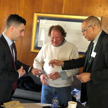 Ryan Sanzari, Dr. Dale Caldwell and Harry Gates