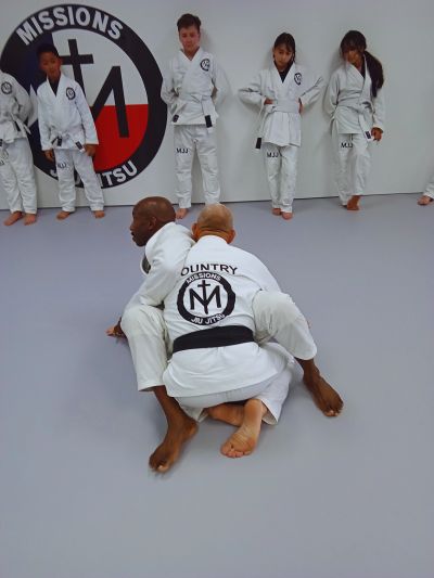 Students from surrounding communities training at Missions Jiu-Jitsu