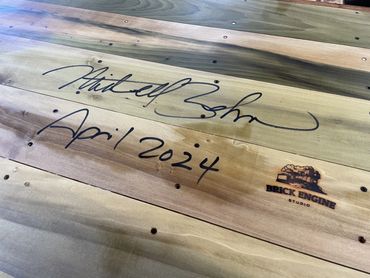 Each piece artisan signed, dated, and embossed with our studio logo