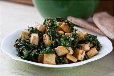 Spinach Tofu Stir Fry