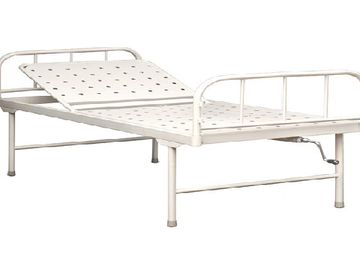 We are manufacturer of  Semi fold  Hospital Beds .Features:- 
 Strong & precise steel tubes mounted