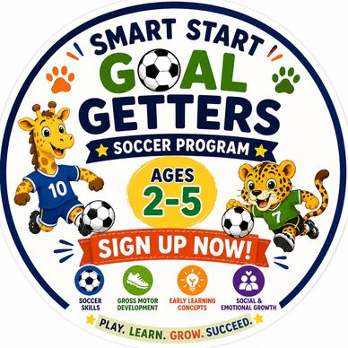 Soccer program for kids ages 2-5 with fun mascots.