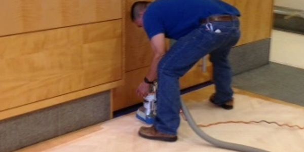 Resurface and refinishing wood floors