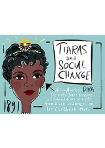 Tiaras and Social Change illustration.