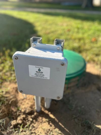 SWS Resources Junction Box on an Aerobic Septic system near Sealy Bellville area. Septic Maintenance