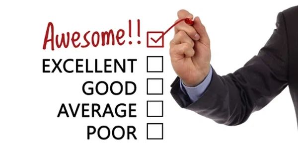 Rating checklist list with the "Awesome" box checked off relating to the screening of Tenants.