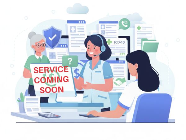 alt="Virtual assistant managing insurance claims and reimbursements for healthcare"