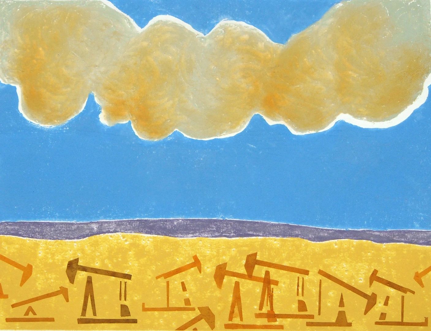 art about oil wells
pump jacks in landscape