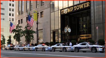 9/11 Angel Tribute Cars at Trump Tower