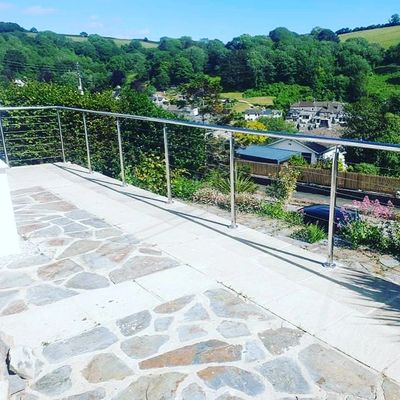 South hams. South Devon. balustrades. handrails. stainless steel. Balcony Plymouth