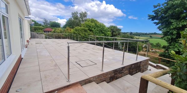 South hams. South Devon. balustrades. handrails. stainless steel. Balcony Plymouth