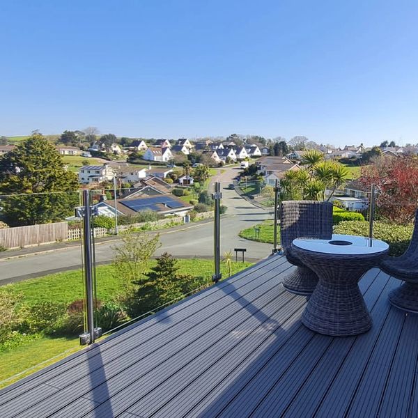 south hams. South Devon. balustrades. high quality. stainless steel. bespoke. glass. seemless. view.