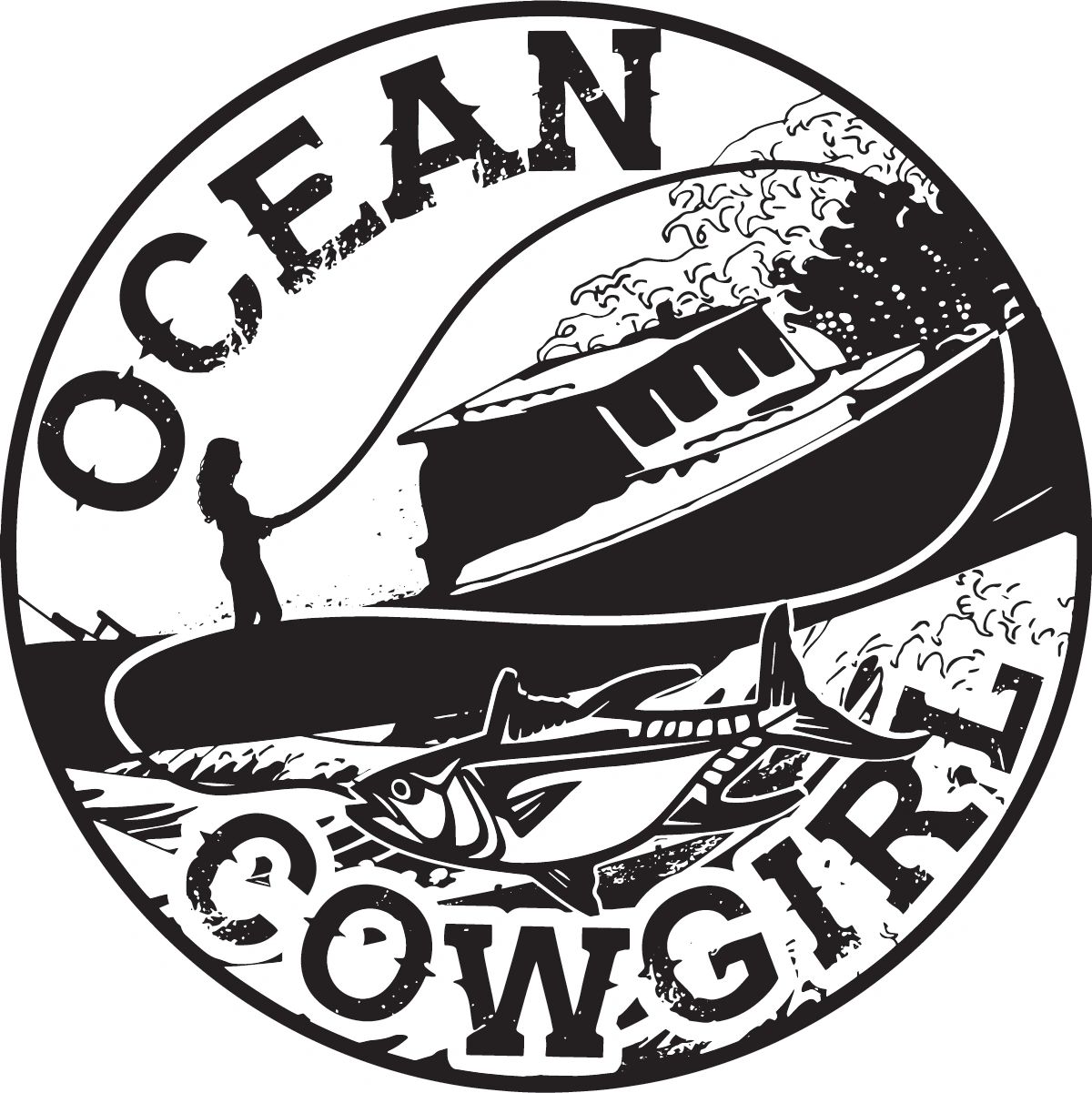 Ocean Cowgirl Logo Design