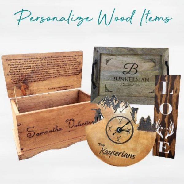 Engraved wood
