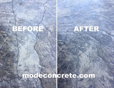 Concrete crack repair - Kelowna