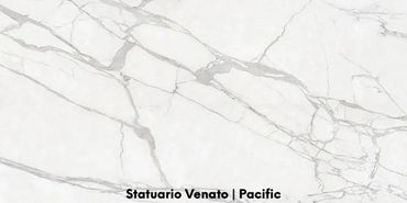 Statuario Venato porcelain is
a durable and low-maintenance ceramic material designed to replicate t