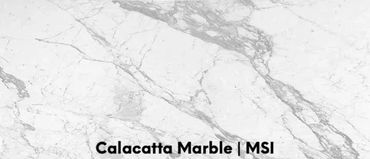 Calacatta marble is a distinctive white Italian marble with gray and gold veining. This elegant natu