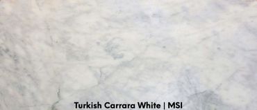 Turkish Carrara feature a white silver and slate veins exquisitely offset the alabaster white. This