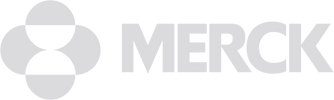 Merck logo with a clean, modern design in gray.