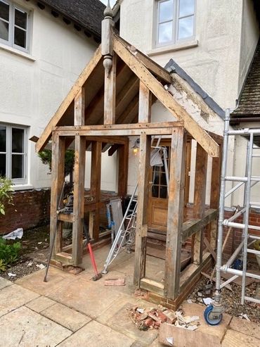 original porch of property before being demolished.