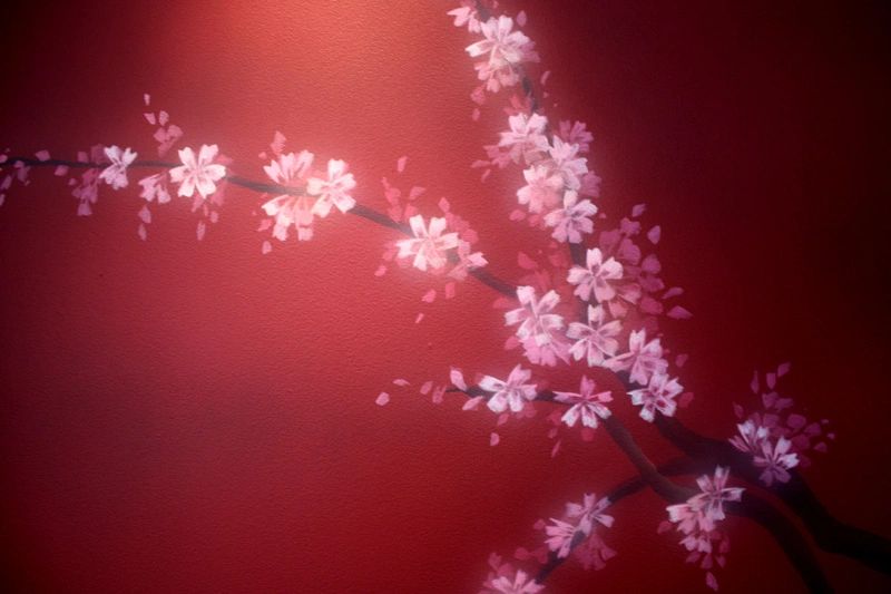Blossom wall painting