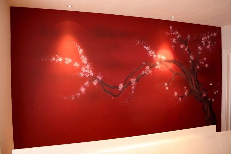 Blossom tree mural