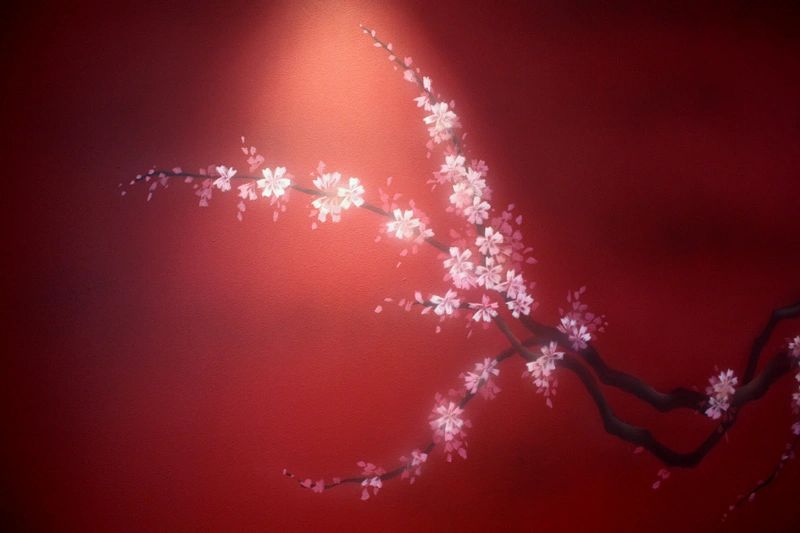 Blossom wall art mural