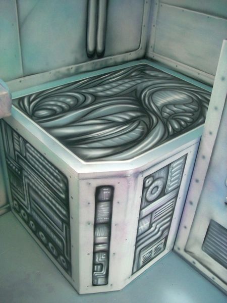 Airbrushed bathroom effects