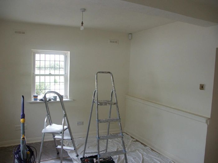 A photo of the room before the work started.