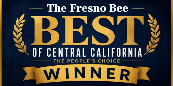 Award banner for The Fresno Bee Best of Central California winner.