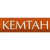 Logo with the word 'KEMTAH' on a brown and orange gradient background.