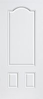 Three Panel Steel Frame Replacement Door.  Traditional style.