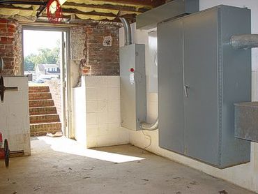 New electrical panels in maintenance room