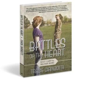 Tracie's book, Battles of the Heart; Boot Camp for Military Moms