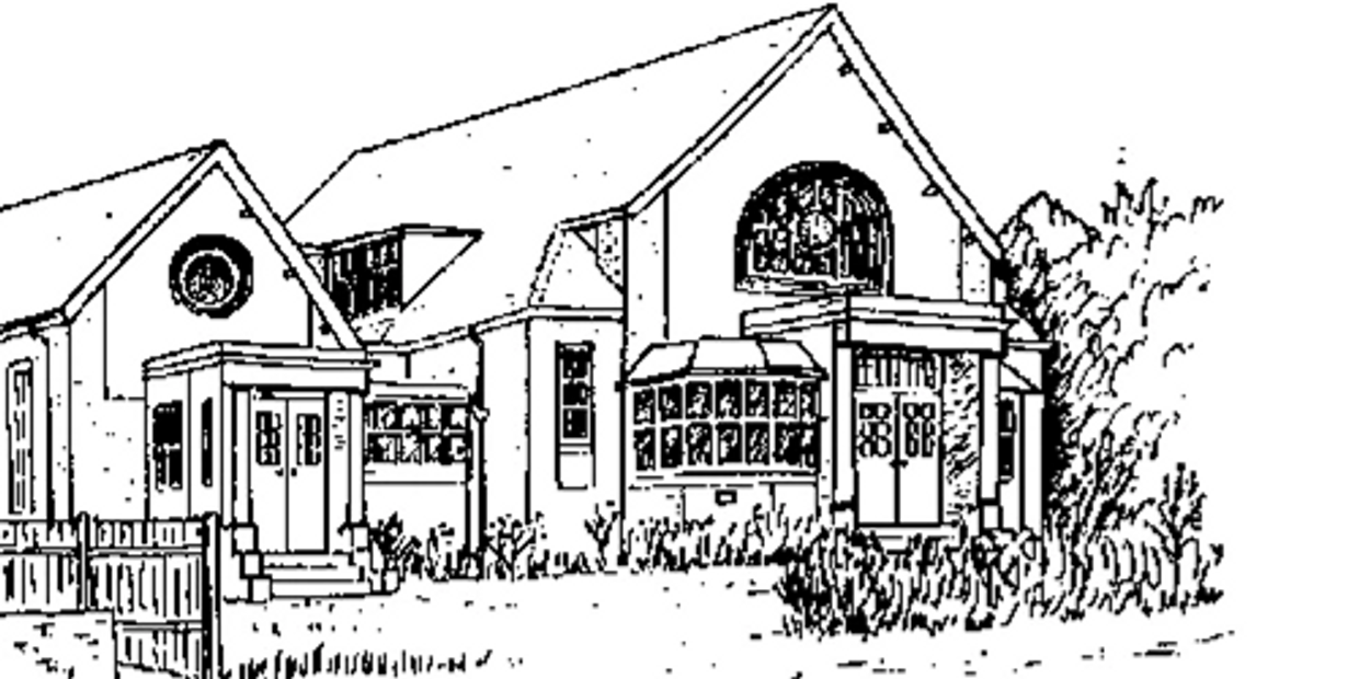 a drawing of the church.