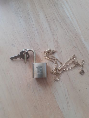 Louis Vuitton padlock  necklace 