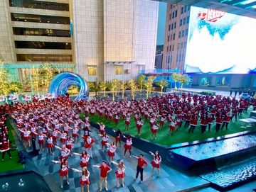 Grand production numbers are a benchmark of the Dallas Holiday Parade and HTEDance!